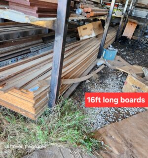 u65- (See Video) Boards and Trim on bottom rack. Up to 16ft, 20ft long