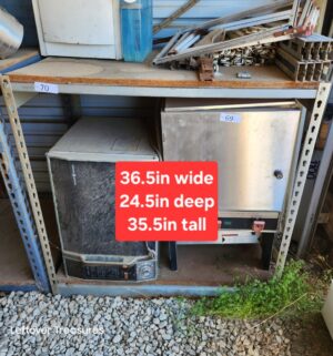 u70- 3ft tall shelving unit. No contents