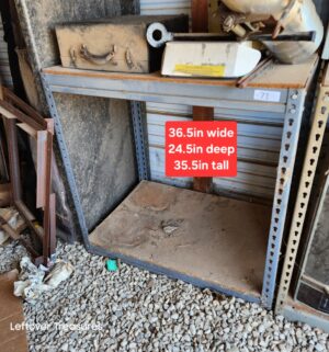 u71- 3ft tall shelving unit. No contents