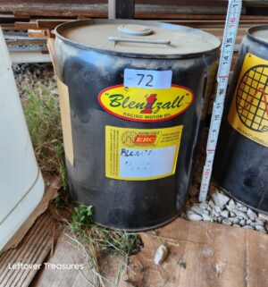 u72- Blendzall 4600 Racing Fuel Drum. Appears to be sealed. Fuel used for RC Airplanes. Buyer Beware. Buy at your own risk