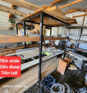 u75- (See Video) Steel Material Rack. Buyer Must Wait for all other lots to be removed.