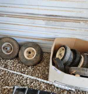 u80- various tires for wheelbarrows garden equip