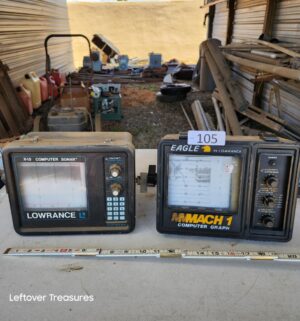 u105- Lowrance X-15 Computer Sonar and an Eagle Mach 1 Computer Graph