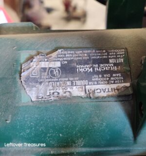 u115- Hitachi 8-1/2 inch sliding compound miter saw. Tested/works - Image 3