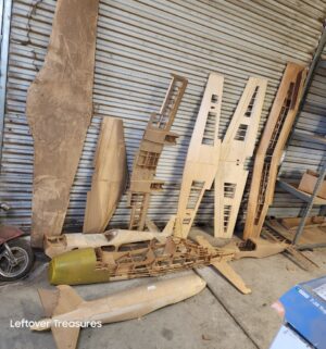 u120- Balsa Wood RC Airplane Frames. Unfinished Projects. 4ft to 6ft wings