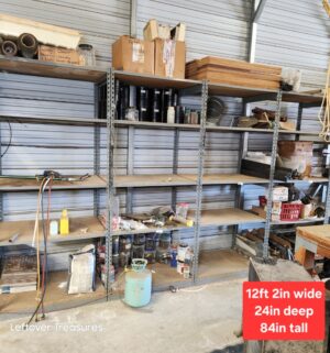 u128- Rivetier 4 Section Shelving Unit