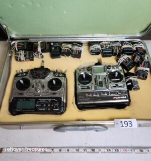 u193- Futaba PCM1024 remote control transmitters, likely from the T7UAP or T8UAP