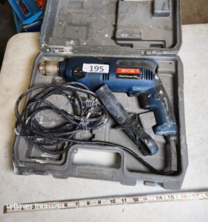 u195- Ryobi 2 Speed Hammer Drill. Tested/works