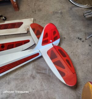 u234- Sig Rascal 110 radio-controlled airplane with a white and red color scheme - Image 6