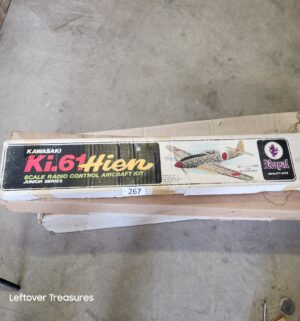 u267- vintage Royal Kawasaki Ki 61 Hien radio control model airplane kit from their Junior Series