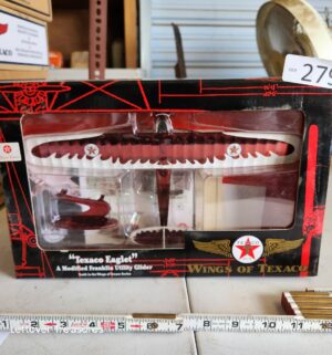 u279- 2002 Ertl Wings of Texaco 10th anniversary special edition Texaco Eaglet die-cast metal coin bank.