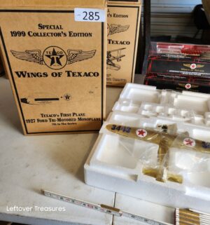 u285- Wings of Texaco 1999 Collectors Edition 1927 Ford Tri-Motored Monoplane die-cast bank