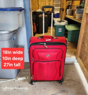v4- American Tourister Red Rolling Luggage