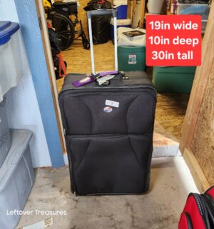 v5- American Tourister Black Rolling Suitcase
