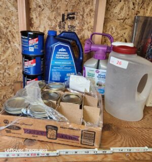 v26- Coolant, jars, grease, housewash, jug