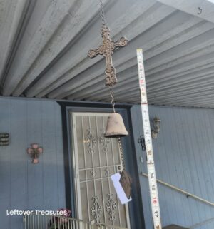 v35- Rustic Cross Wind Chime