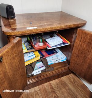 v60- Vintage Fruit Wood Finish Accent Cabinet - Image 3
