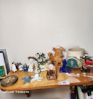 v80- sm figurines on shelf
