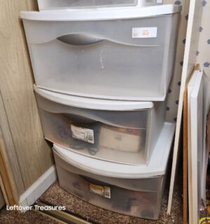 v85- 3 large storage drawer organizers