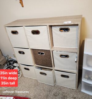 v88- Costco Style Organizer w/ bins