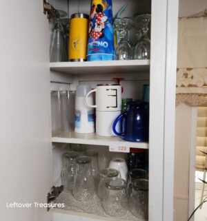 v123- contents of the cupboard and counter