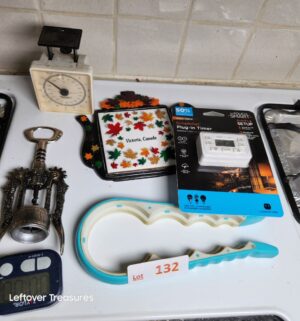 v132- Kitchen Timers, trivet, bottle opener