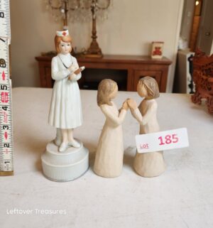 v185- Willow tree sisters. Nurse Music box
