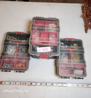 v191- hardware organizer boxes
