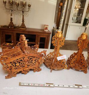 v194- handmade fretwork scrollwork wooden decorative items