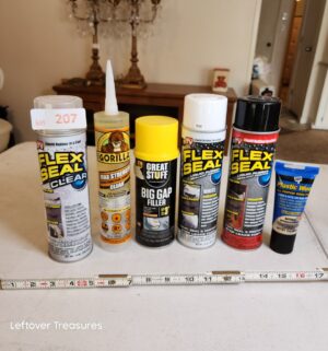 v207- flex seal, glue, 50% full