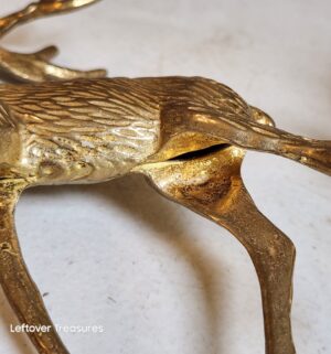 v229- vintage brass deer figurines - Image 4