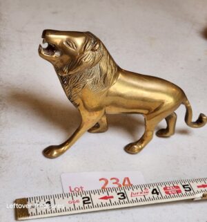 v234- brass lion figurine