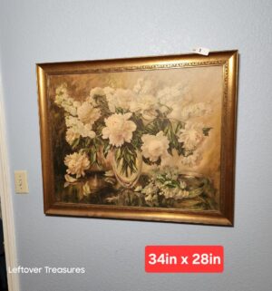 w1- Signed vintage floral print