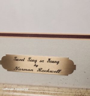 w2- Norman Rockwell print titled Sweet Song So Young 726/750 - Image 3