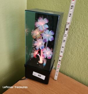 w46- fiber optic color-changing flower lamp
