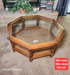 w54- Vintage Octagonal Coffee Table