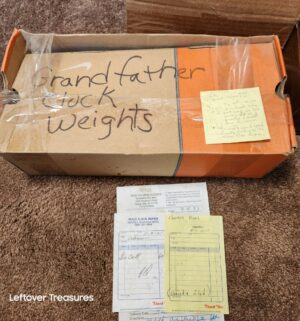 w86- Howard Miller Model 610-160 Grandfather Clock. Weight removed. Sold with paperwork. Service records and original invoice - Image 4