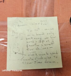 w86- Howard Miller Model 610-160 Grandfather Clock. Weight removed. Sold with paperwork. Service records and original invoice - Image 6