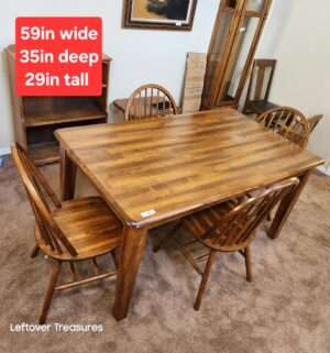 w90- Vintage solid wood dining chair