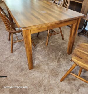 w90- Vintage solid wood dining chair - Image 4