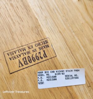 w90- Vintage solid wood dining chair - Image 5