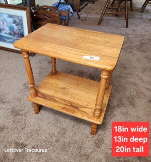 w95- wooden side table