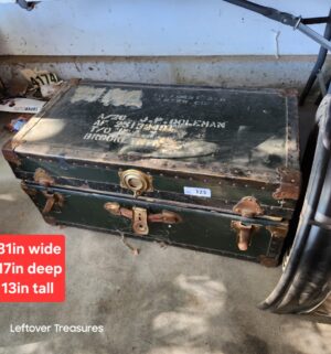 w123- antique storage trunk