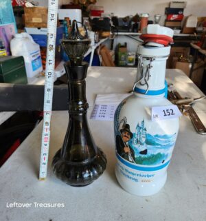 w152- 2 vintage decanters