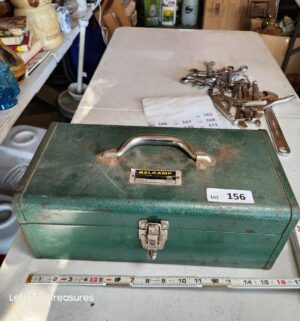 w156- Balkamp tackle box w/ fishing supplies