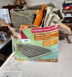 w167- Full Size Air Bed. No Pump