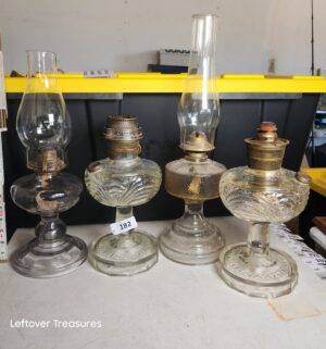 w182- glass kerosene lanterns