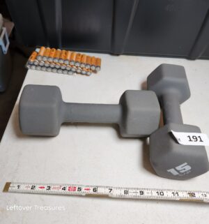 w191- 15 lbs dumbbells