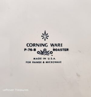 w215- vintage Corning Ware roasting pan in the iconic Blue Cornflower pattern - Image 3