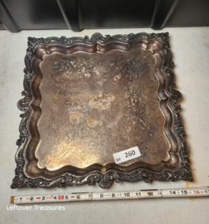 w260- Vintage silver plate platter